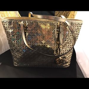 Gold Michael Kors bag